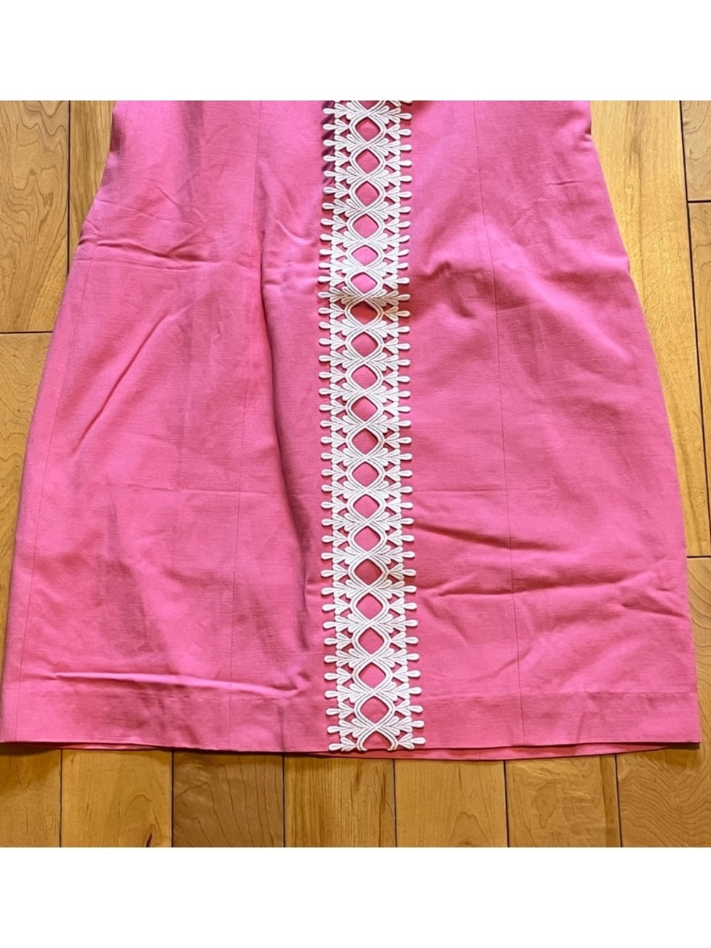 NWT Lilly Pulitzer Mila Shift Dress in Pink & White size four (4) - Picture 3 of 12
